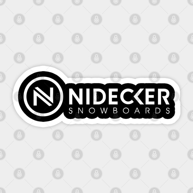 Nidecker 02 White Snowboard Sticker Brand | Burton Nitro Capita Sticker by susugroo